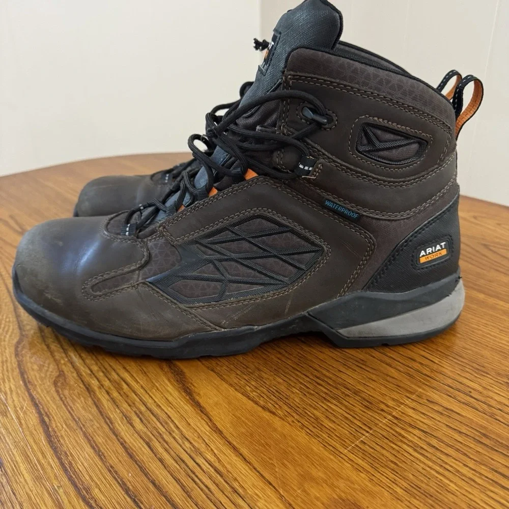 Ariat Rebar Flex 6 H2O‎ Composite Toe Lace-up Work Boots 10021498 Size 14 D